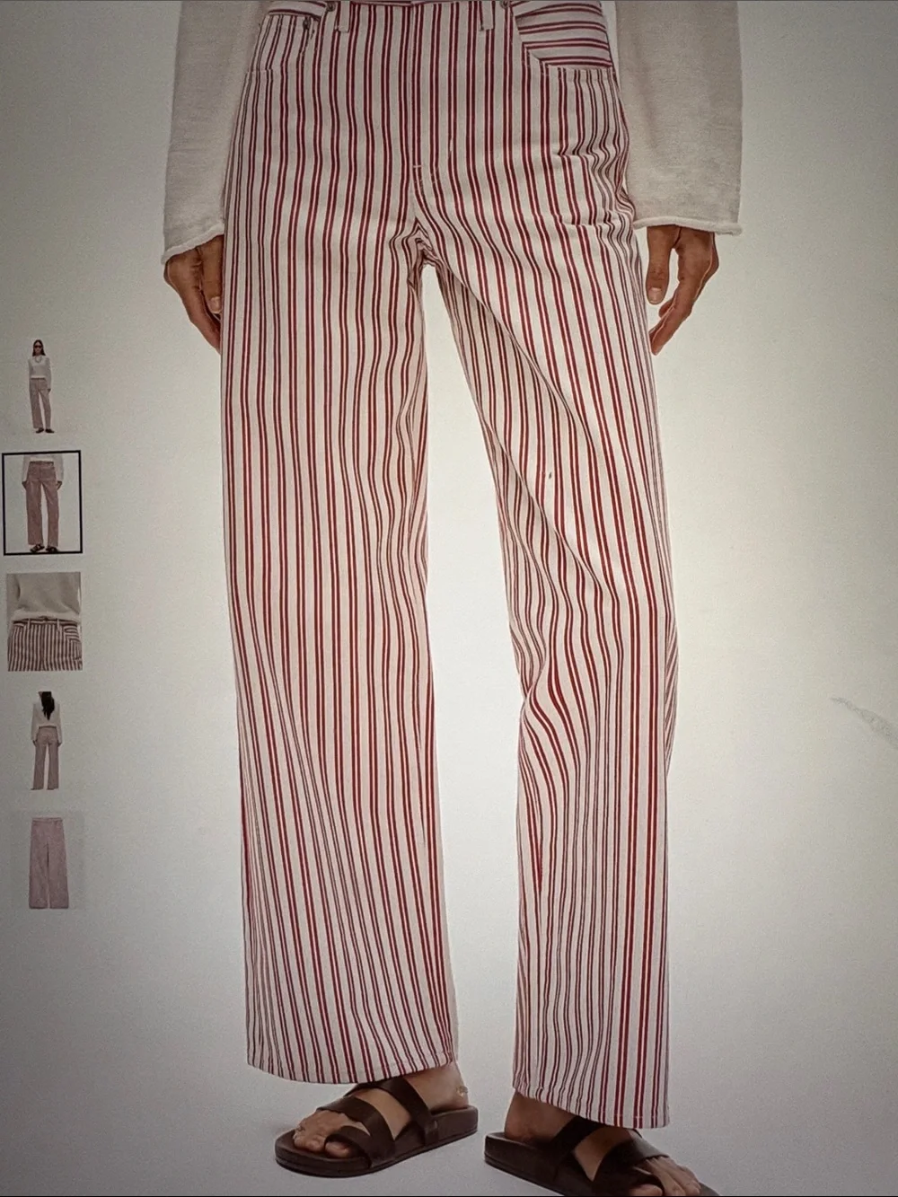 Women's Everyday wide -leg Jean stripe